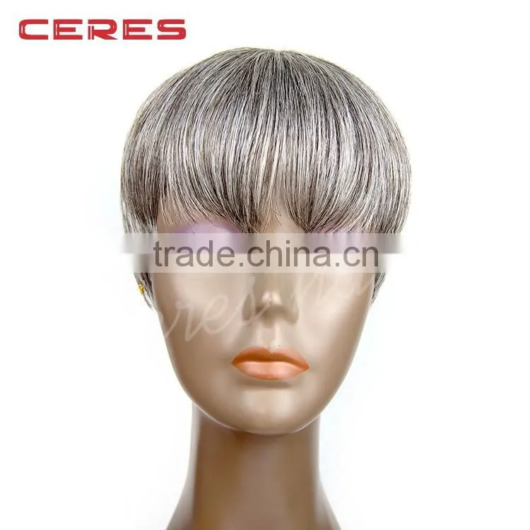 Brazilian human hair short hair wig most attractive design for yong girls