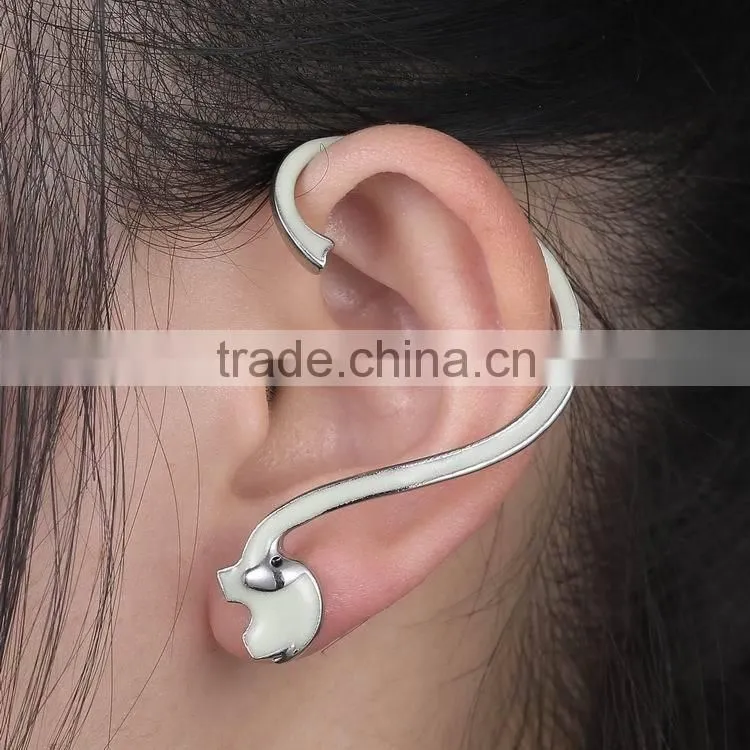 animal punk model glow in the night ear earring clip