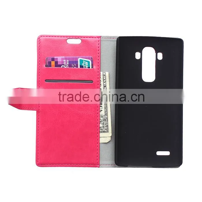Wholesale Flip Cover Leather Case For LG G4 ,For LG G4 Book Cover Stand Case