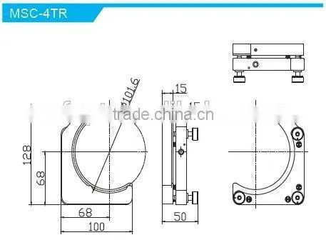 MSC-1.5TL Height of Center Height 30mm/high stability Kinematic C type Mounts with 3 adjusters/Kinematic Mount