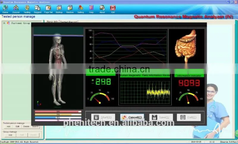 CE.ROHS 4th generation quantum body health analyzer machine 45 reports