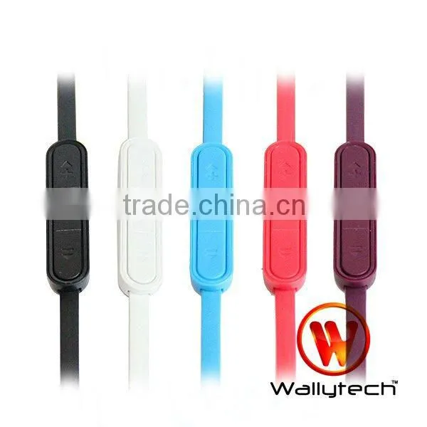 Flat Cable Earphone With Remote For SamSung S4