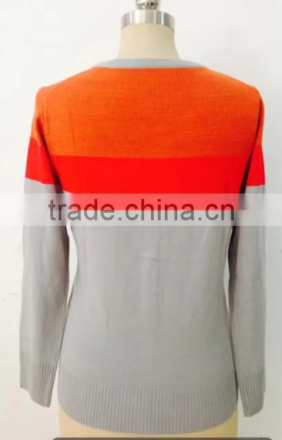 women stripe cardigan sweater