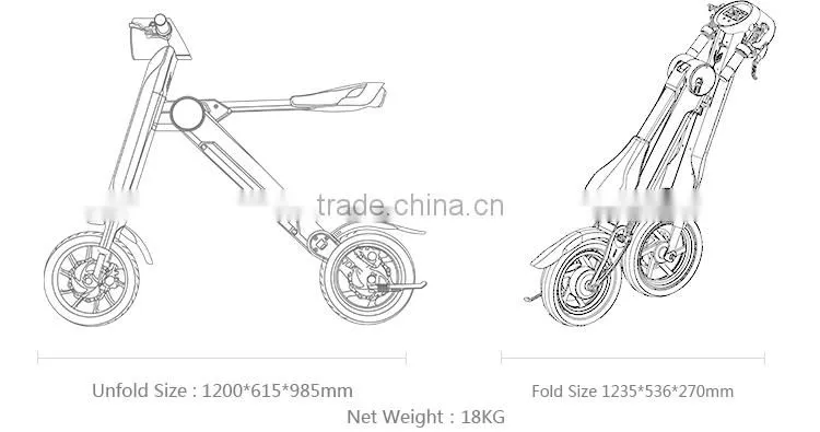 App Wi-Fi support folding electric scooter for leisure travel