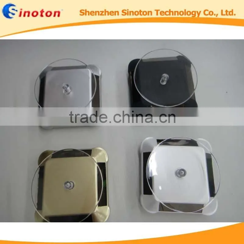 ight quality products lotus solar rotating cell phone accessory display stand,display turntable,better to show your products!