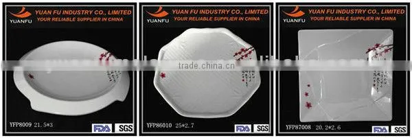 Melamine fancy design wedding serving tray