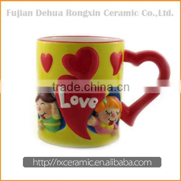 Ceramic hand-painted 3D cartoon animal mug