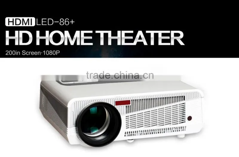 LED86+ Android wifi bluetooth smart projector full HD home theater projector USB hdmi port