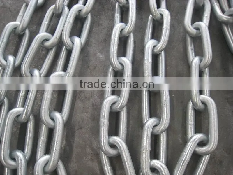 Q235 Welded Galvanized Steel Large link chain