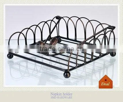 Metal antique bird napkin holder
