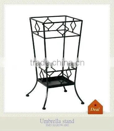 Fashion black iron umbrella stand
