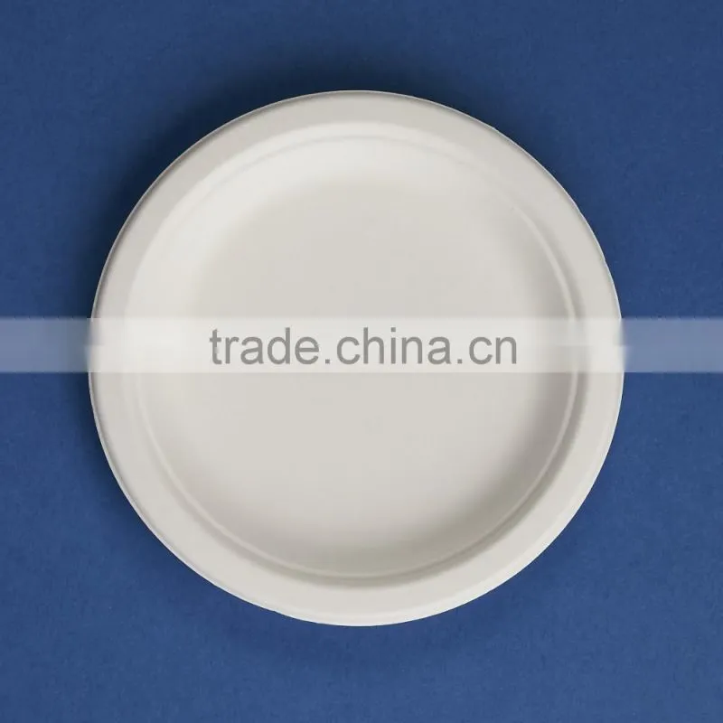 PL-06 Eco-friendly high quality and sugarcane 6 inches paper tableware
