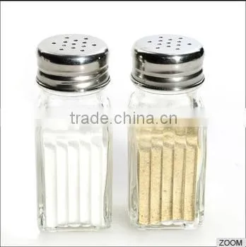 Glass Spice Jar With Metal Hole Lid