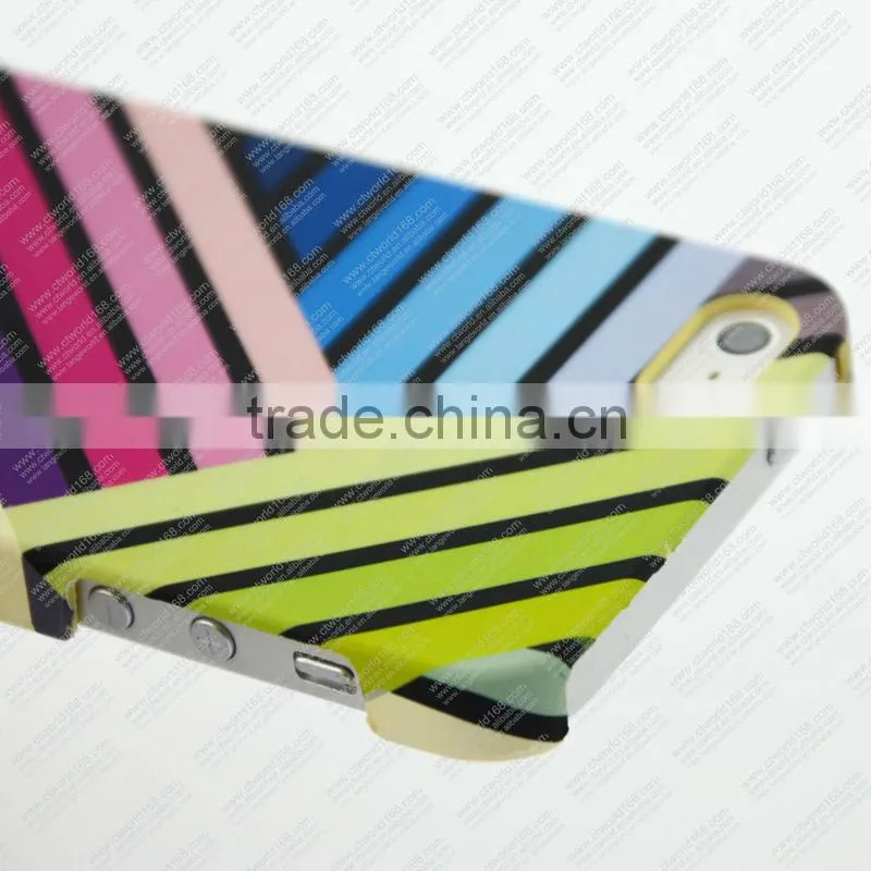 Customized Case with Streak Pattern PC hard cover for iphone 5 5C