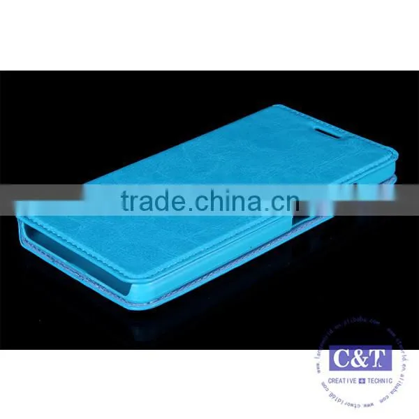 C&T Luxury Smart PU Leather Wallet Case Cover For Huawei Honor 7