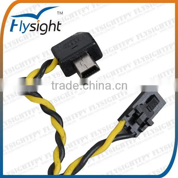F123 Mini Gopro3 USB Video Cable with 90 degree connector for rc models