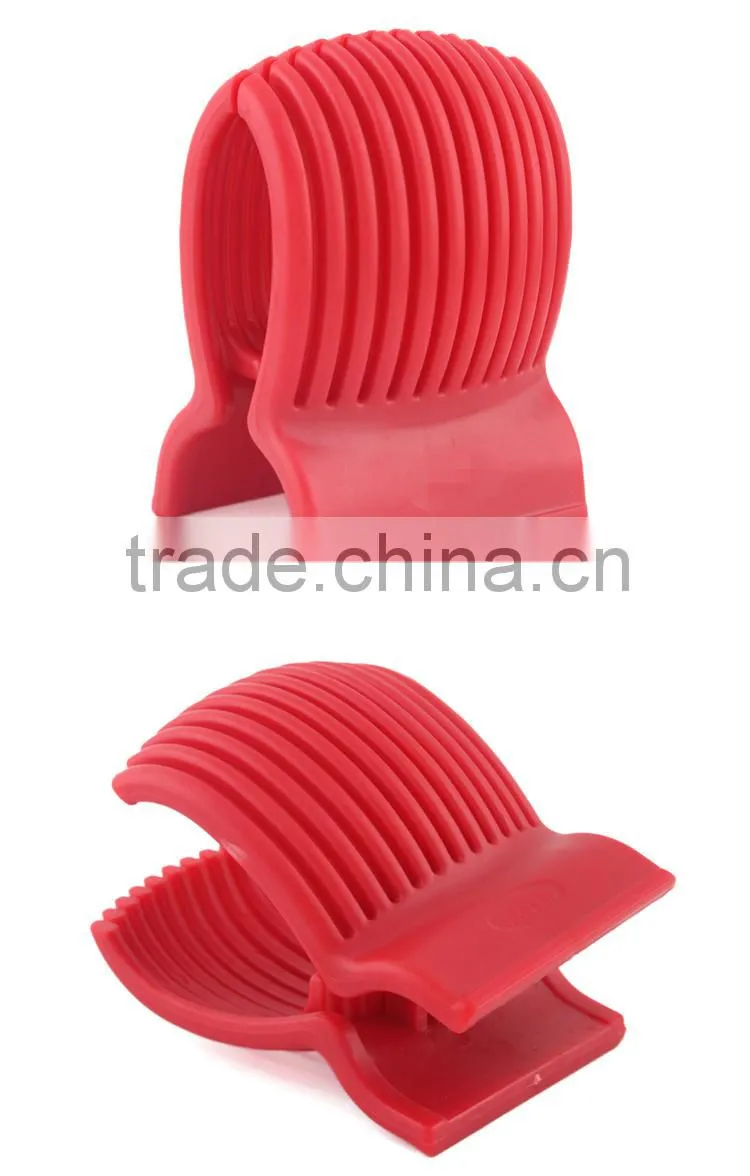 Good Quality Red Tomato Holder Slicer Guide Potato/Onion Fruit Vegetable Cutter Tools Kitchen Tools Vegetable Spiralizer