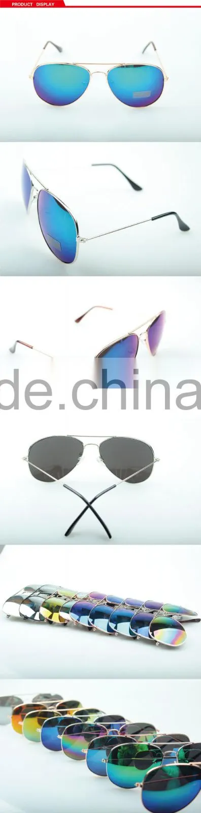 China Factory Sunglasses Pilot For Wholesale With Matel Frame