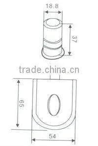 STAINLESS STEEL GLASS DOOR LOCK