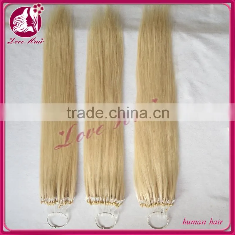 virgin remy brazilian micro loop hair extensions