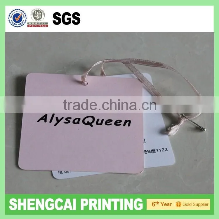 Hot sale custom printed paper garment tags