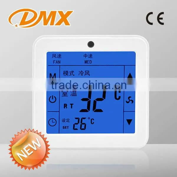 Room Programmable Thermostat Touch Screen In LCD Digital