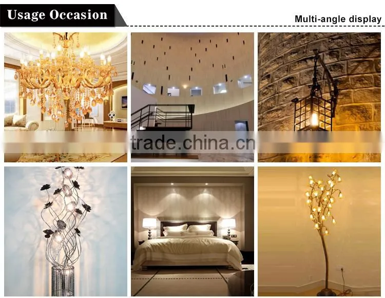 Mingshuai Chandelier LED filament candle candelebra C35 full glass lamp 4W E14 dimmable