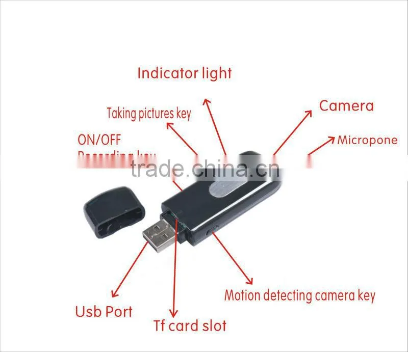 HD Video USB Disk Hidden Camera Mini Camcorder U8