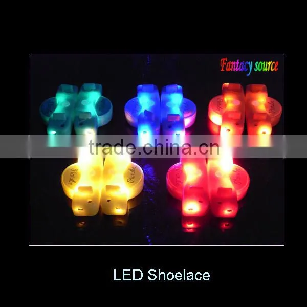 led flashing shoelace with blue LED