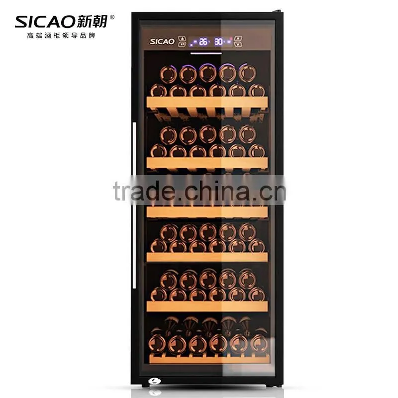 Sicao Free Standing Compressor Big Capacity Wine Cooler 380Liters 146 Bottles