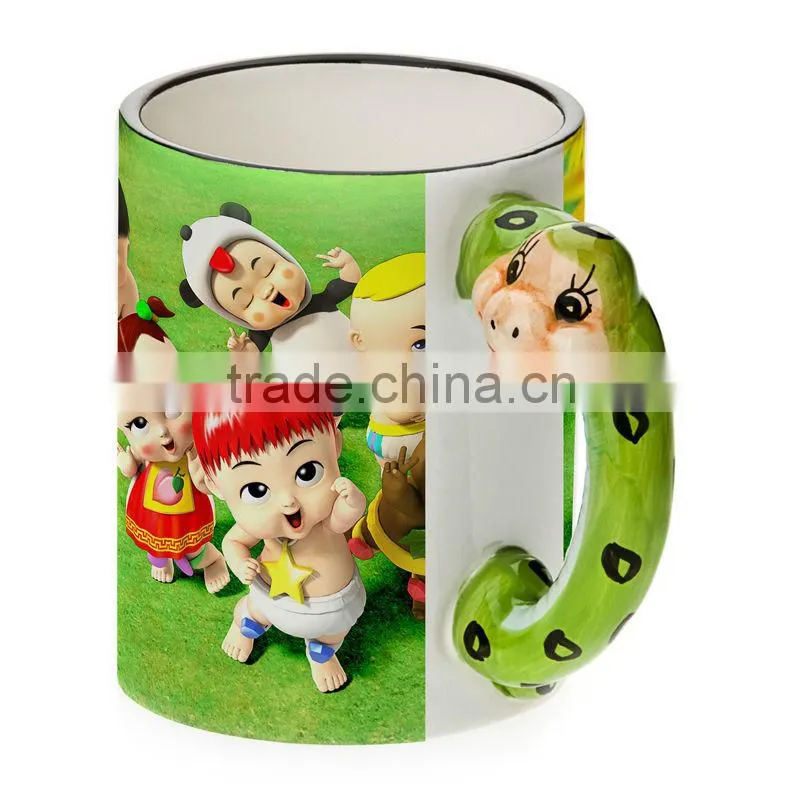Sublimation mugs with 3d animal