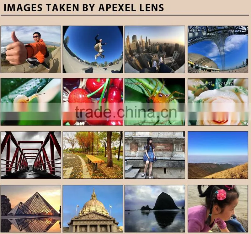 Newest Premium Quality 0.45X HD Super Wide Angle Lens 12.5X Macro 2 in 1 Lens Kit for iPhone 6S SE 5S Huawei HTC
