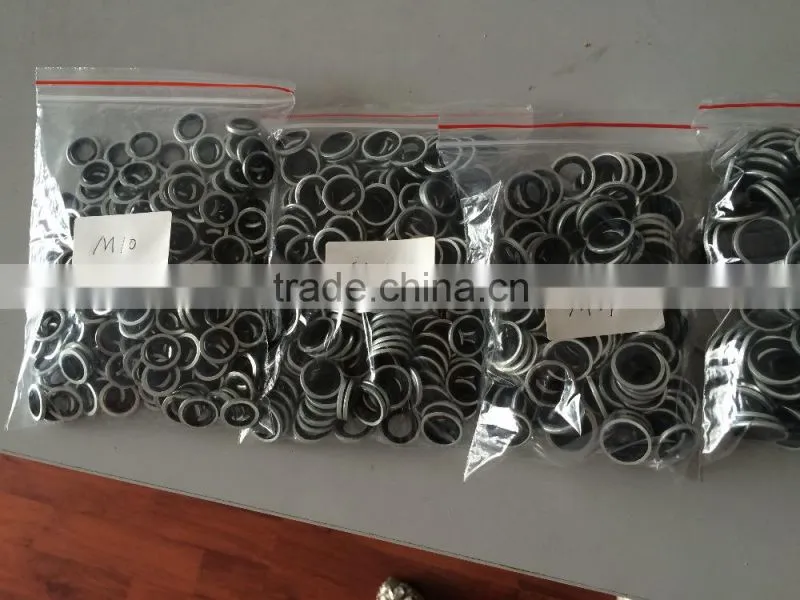 rubber metal bonded seal washers