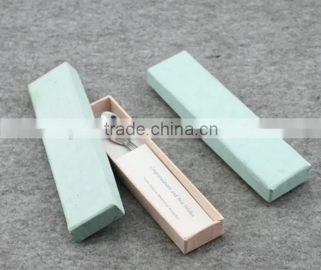 1piece stainless steel spoon pomotion gifts with color box