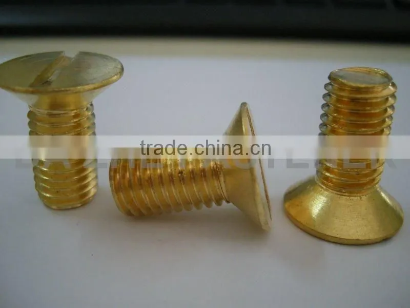 brass machine screws m4 or bolt with slotted
