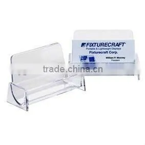 Clear desk elegant acrylic name card holder/stand