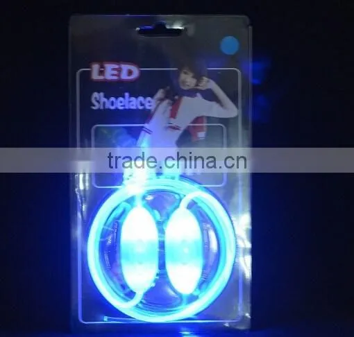 New arrival led flashing shoelace , glow shoelace , led lighting shoelace for night walking