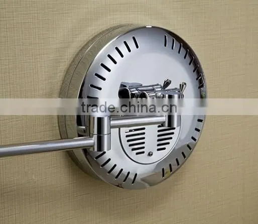 Double side adjustable wall mount magnifying makeup mirror with light shaving mirror