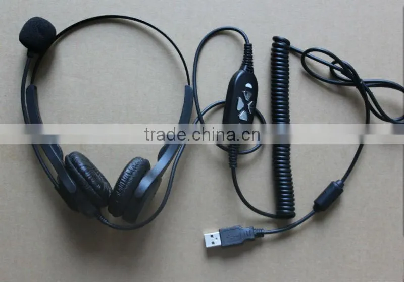 Professionl USB headset for call center with QD optional(OEM/ODM)
