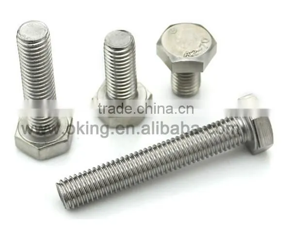 Staniless steel hex bolt m60 support OEM