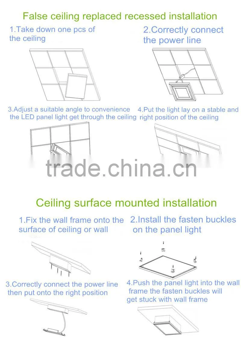 US Market Hot Selling DLC 4.0 110LM/W Anodized Silver Frame 5 Years' Warranty Indoor Lighting Flat LED Panel 2'x2' 40W