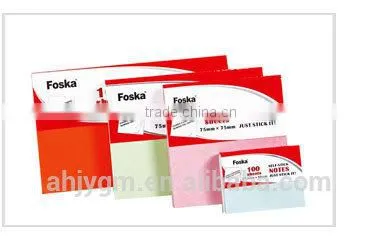Hot Sale Neon Offset Paper Self-sticky/Memo Pad/Notes/Lable Set