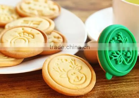 2016 trending products custom silicone cookies stamp