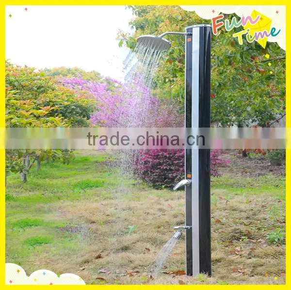 20L Swimming Pool Equipment Straight Solar Shower w/ PVC Body P2601 Round Outdoor Garden Shower PVC Outdoor Shower