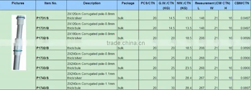 2-Piece Professional Deluxe Outside 4-Feet to 8-feet Adjustable Connect & Clean Telescopic Aluminum Pole P1731/P1741