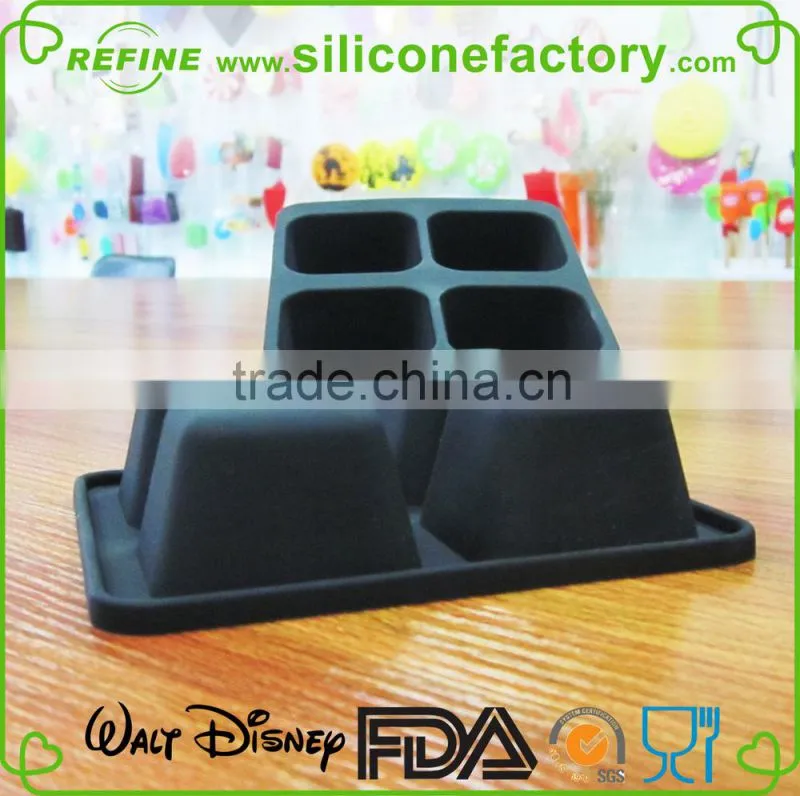 Traditional simple 4 grid no abnormal odor silicone bake mould