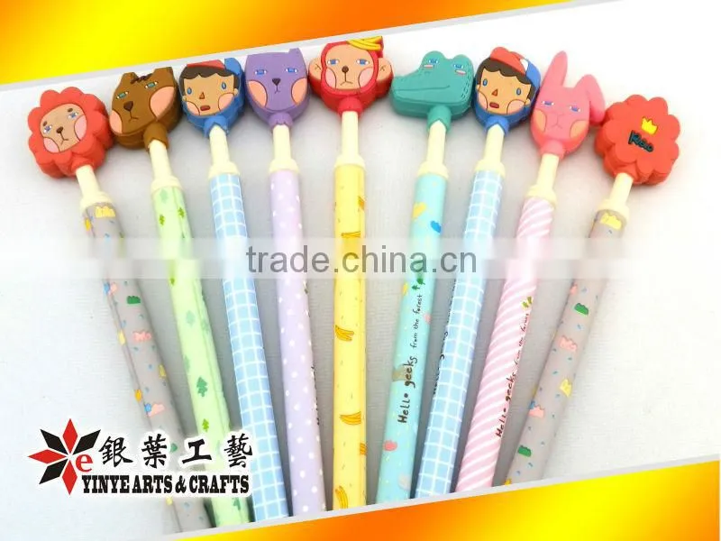 cute pvc ball pen for kids
