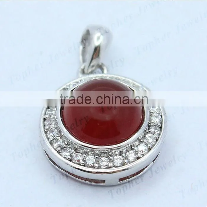 Latest New Arrival sterling silver jewelry natural stone pendants design