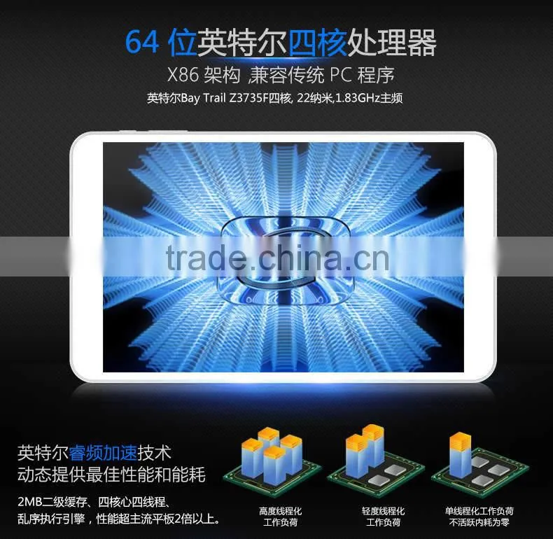 From China 8.0inch Onda V820w Intel Z3735F Quad Core Tablet Win 8.1 2GB RAM 16GB / 32GB WIFI Bluetooth OTG