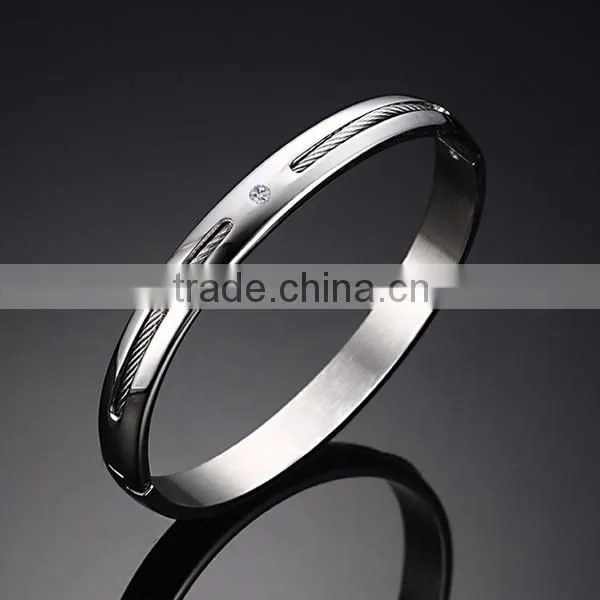 Wholesale Fashion Lady Rhinestone WIA Stainless Steel Bracelet